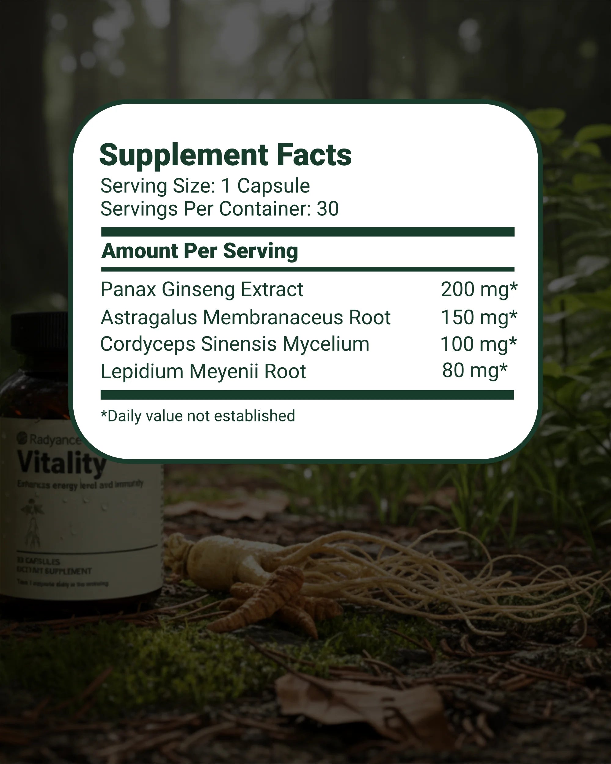 Vitality - Daily Energy & Immune Support Supplement