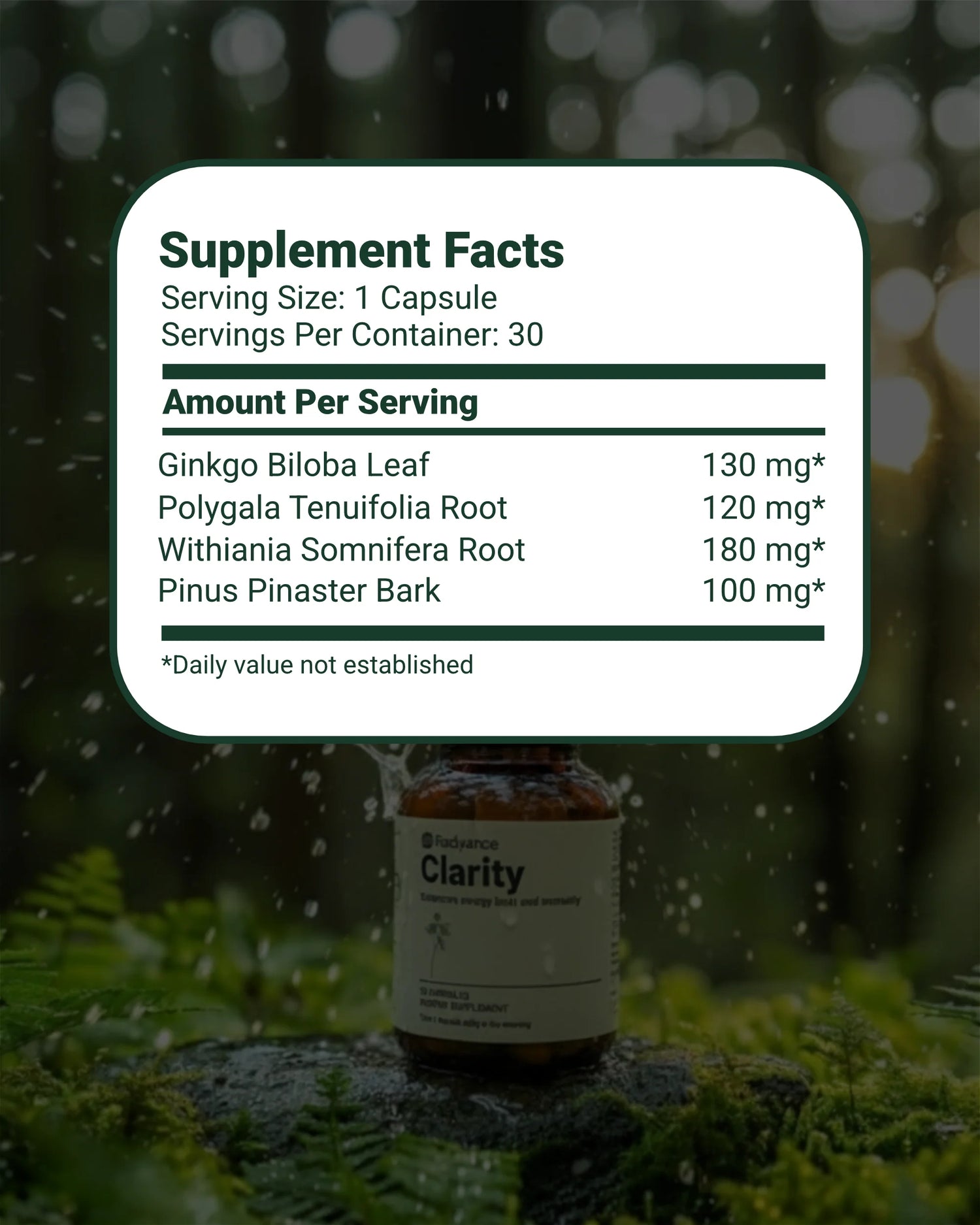 Clarity - Daily Cognitive &amp; Memory Support Supplement
