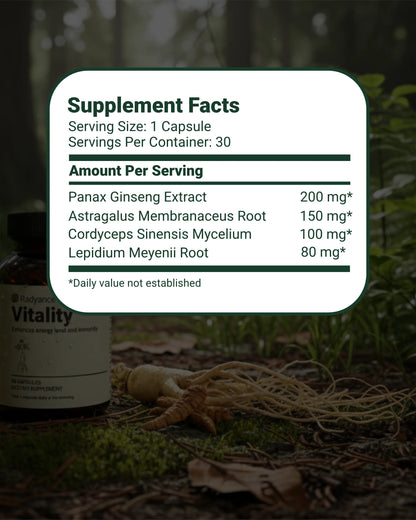 Vitality - Daily Energy &amp; Immune Support Supplement